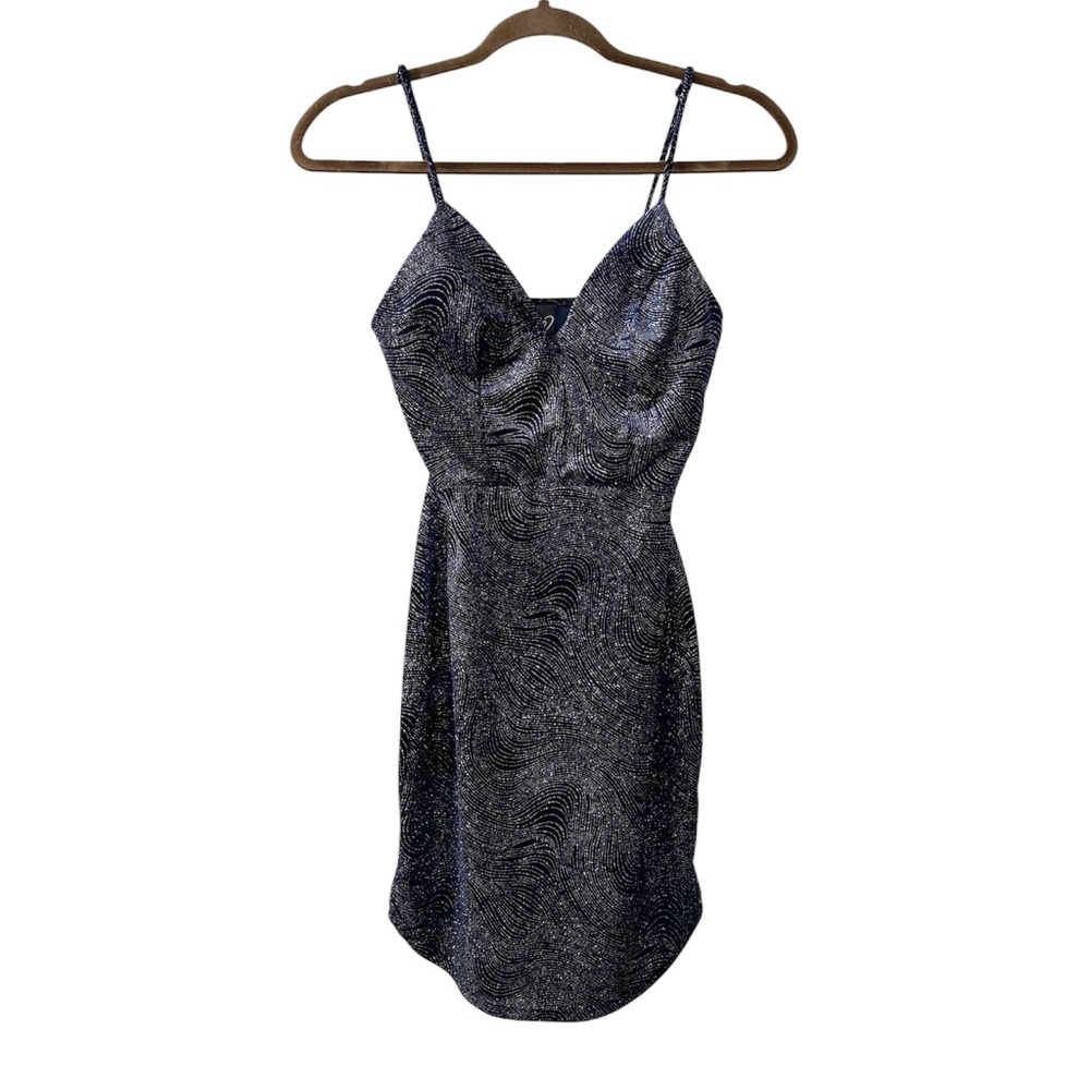 Vintage 90s Y2K Windsor Formal Mini Dress Velvet Whimsygoth Celestial Witchy S